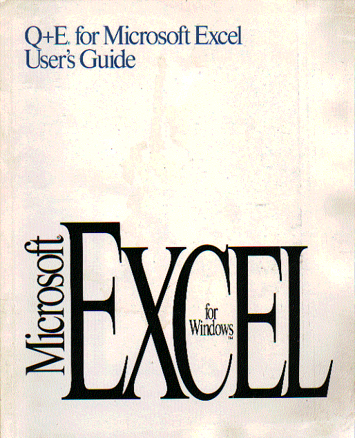 microsoft excel version 4.0  instruction manual users guide