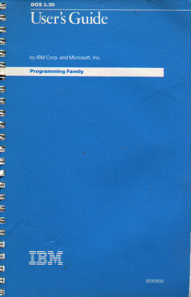 IBM  disk operating system version 3.30 user guide