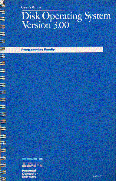 IBM  disk operating system version 3.0 user guide
