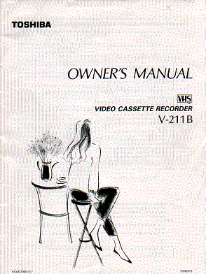 toshiba v211b  video  recorder    instruction manual users guide