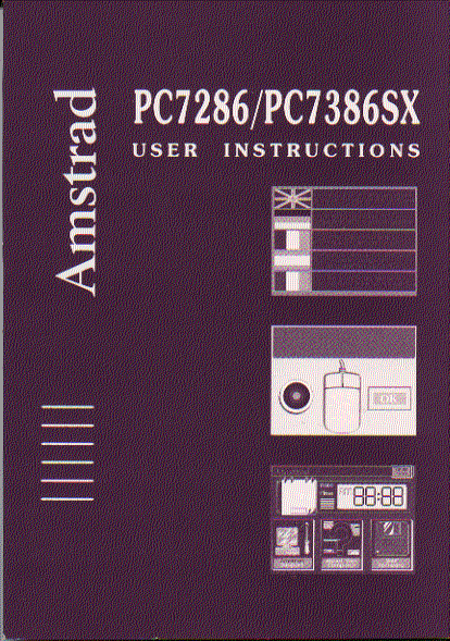 amstrad pc7286 738sx instruction manual