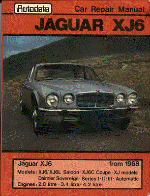 jaguar XJ6 autodata car repair  manual