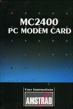 mc 2400 modem instruction manual