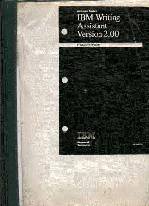 IBM writing assistant version 2.0 instruction manual