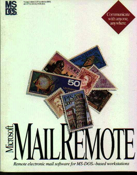 microsoft mail remote for MS DOS based workstations version 3.0 - the full program